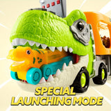 Dinosaur Carrier Truck – 6 Mini Vehicles, Music & Lights Miniaturansicht 4