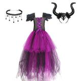 Dark Fairy Queen Costume - Girls Villain Tutu Dress thumbnail 4