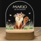 Personalized 3D Acrylic Photo Night Light - Custom Name & Date thumbnail 3
