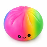 Giant Rainbow Squishy Dumpling Ball, Slow Rebound Sensory Stress Relief Toy thumbnail 1