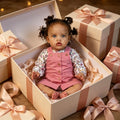 22" Realistic Reborn Toddler Doll - Curly Hair, Blue Eyes, Soft Body