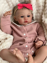 19" Realistic Reborn Baby Doll - Hand-Painted, Rosy Cheeks thumbnail 2