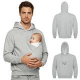 Men's Kangaroo Pocket Baby Carrier Hoodie thumbnail 3