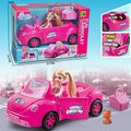 Mini Doll Convertible Car Playset with Figure