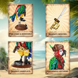 Pirate Parrot Building Block Model – Creative Animal Brick Set for Room Decor thumbnail 5