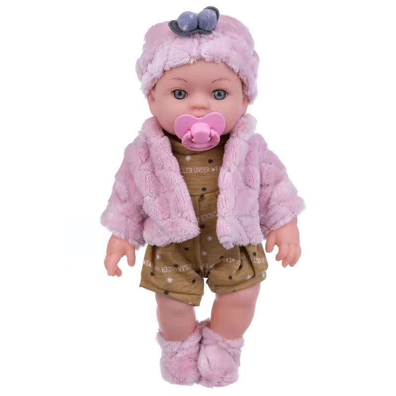 12-Inch Reborn Baby Doll with Outfit – Soft, Washable, Cuddly Newborn Toy