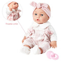Soft Baby Doll with Dummy, Headband & Sleepsuit