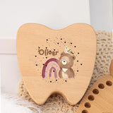 Personalised Wooden Tooth Fairy Box with Custom Name thumbnail 3