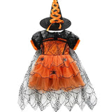Girls Spider Witch Tutu Costume Set thumbnail 2