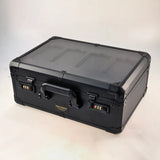 4-Row Graded Card Storage Box with Clear Lid, Carbon Fibre Pattern thumbnail 6