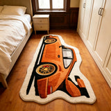 Car-Shaped Plush Bedroom Rug - Kids Room Runner, 60x130cm thumbnail 6
