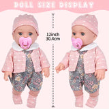 12-Inch Reborn Baby Doll with Outfit – Soft, Washable, Cuddly Newborn Toy thumbnail 6