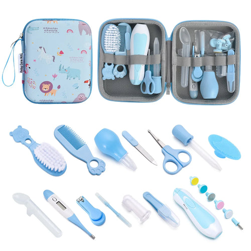 15-Piece Baby Grooming & Health Care Set with Travel Case