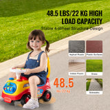 Kids Ride-On Push Car with Music Steering Wheel & Storage thumbnail 3