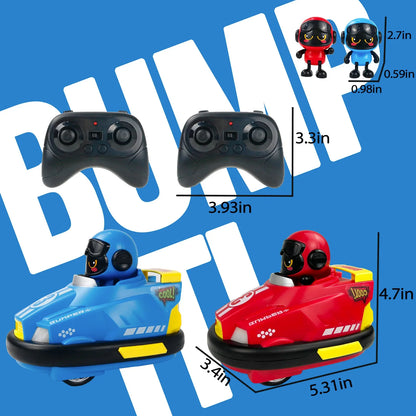 Remote control bumper car crash action
