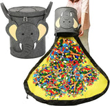 Felt Animal Toy Storage Basket with Fold-Out Play Mat thumbnail 4