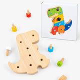 Dinosaur Screwdriver Board – Montessori Fine Motor Toy miniatura 5