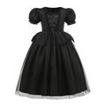 Maleficent Costume - Girls Horned Villain Ball Gown Fancy Dress