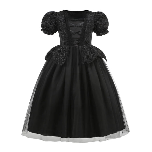 Maleficent costume dress only, black tulle ball gown