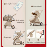Aerova Convertible Baby Stroller with Bassinet & Toddler Seat thumbnail 5