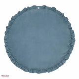 Round Ruffled Baby Play Mat - Cotton Crawling Rug, 100cm thumbnail 4