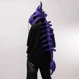 Dinosaur Skeleton Plush Full-Face Headpiece Costume with Tail thumbnail 3