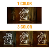 Personalized 3D Acrylic Photo Night Light - Custom Name & Date thumbnail 4