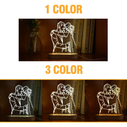 Personalized 3D Acrylic Photo Night Light