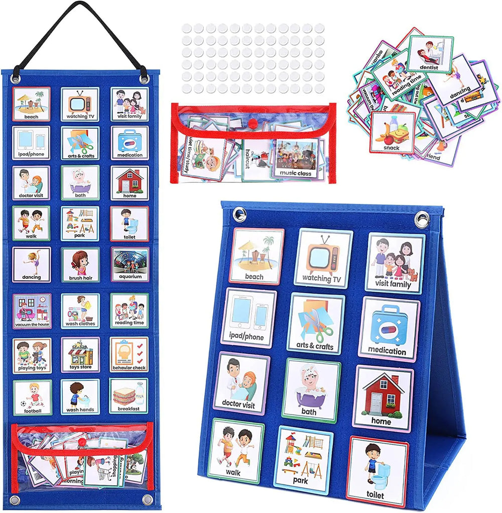 Autism Visual Schedule Chart for Kids – Daily Routine (70 Cards)