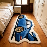 Car-Shaped Plush Bedroom Rug - Kids Room Runner, 60x130cm thumbnail 3