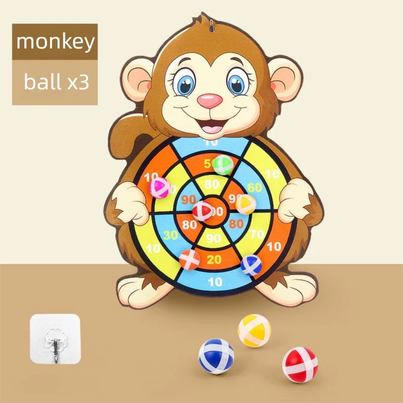Sticky Ball Dartboard – Montessori Indoor Target Game for Kids