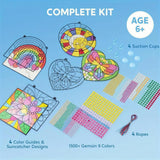 Window Art Gem Suncatcher Craft Kit - 4 Designs for Kids thumbnail 3