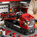 Heavy Transport Truck with Sports Car Building Block Set thumbnail 3