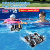 Amphibious 4WD RC Stunt Car – Waterproof Off-Road Drift Vehicle with 360° Rotation thumbnail 2