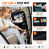 Foldable Car Back Seat Table with Hanging Storage Organiser thumbnail 3