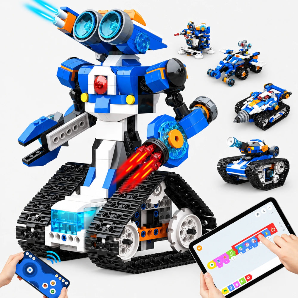 6-in-1 STEM Robot Building Kit with App Control