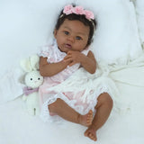 Realistic Soft-Body Baby Doll with Plush Bunny Toy thumbnail 5