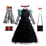 Girls Emerald Witch Ball Gown Costume thumbnail 5