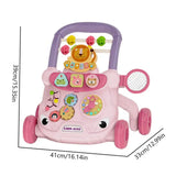 Baby Activity Push Walker | Doodle Board & Learning Toy with 4-Wheel Stability thumbnail 6