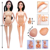 Fashion Doll Pregnancy Playset with Baby, Pram & Nursery Set thumbnail 6