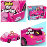 Mini Doll Convertible Car Playset with Figure thumbnail 1
