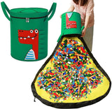 Felt Animal Toy Storage Basket with Fold-Out Play Mat thumbnail 1
