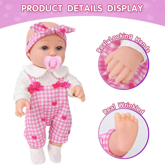 Simulation baby doll close-up