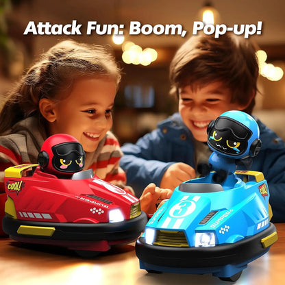 Remote control bumper car playing