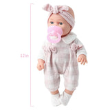Soft Baby Doll with Dummy, Headband & Sleepsuit thumbnail 5