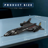 Stealth Fighter Jet Building Block Set - 1775pcs thumbnail 2
