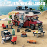 Camper Van Building Block Set with LED Light thumbnail 1
