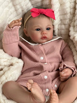 19" Realistic Reborn Baby Doll - Hand-Painted, Rosy Cheeks thumbnail 6