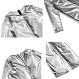 Kids Silver Alien Astronaut Costume with Mask and Gloves thumbnail 5