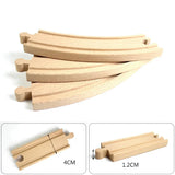 Wooden Train Track Expansion Set – Beech Wood, Multiple Layouts thumbnail 2